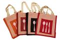 Handmade Jute Lunch Bags in Assorted Color